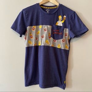 ✨SALE✨ The Simpson’s Blue Duff Beer Pocket T-Shirt